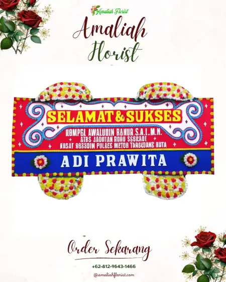 Papan Bunga Ucapan Selamat Puhun Pintu Kabun